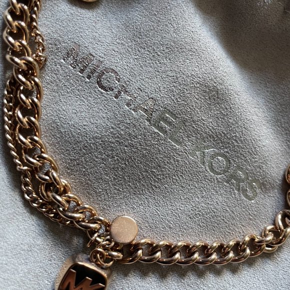 Michael Kors Rose Gold Brown Stone Bracelet - Picture 4 of 4